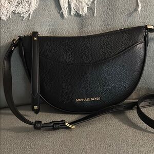 Michael Kors Black Crescent Crossbody Bag
